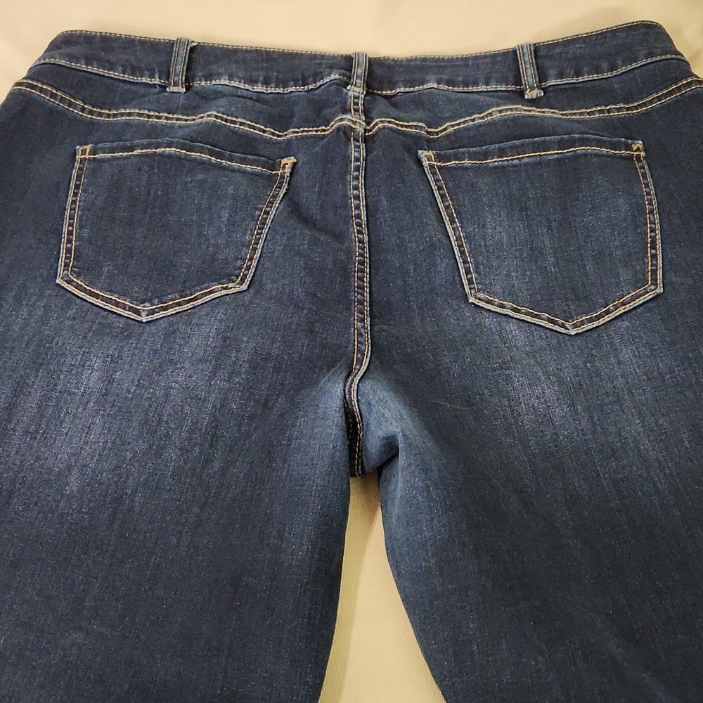 Lane Bryant Dark Blue Denim Jeans 22 High Waist/ Ankle - Picture 5 of 5
